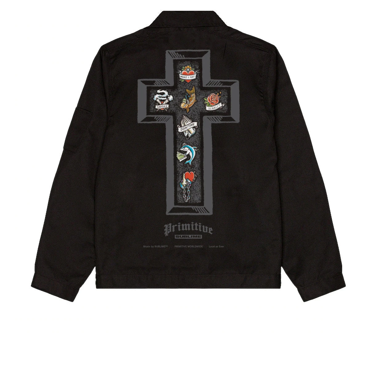 Primitive X Sublime Memory Zip Up Jacket - Black 4 Primitive X Sublime Memory Zip Up Jacket - Black - Image 2
