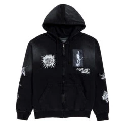 Primitive X Sublime Hello Zip Up Hoodie - Black