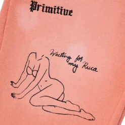 Primitive X Sublime Boardwalk Baggy Sweat Pants - Coral -DADDIES Skate Gear 194942362798 3