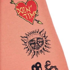 Primitive X Sublime Boardwalk Baggy Sweat Pants - Coral -DADDIES Skate Gear 194942362798 4