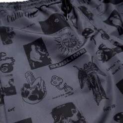 Primitive X Sublime Boardwalk Shorts - Charcoal -DADDIES Skate Gear 194942362910 5