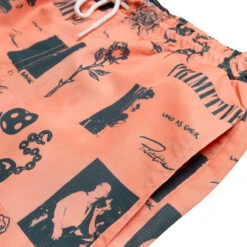Primitive X Sublime Boardwalk Shorts - Coral -DADDIES Skate Gear 194942362965 3