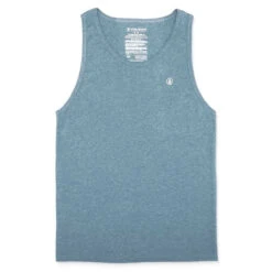 Volcom Solid Heather Tank Top - Stormy Blue 2025