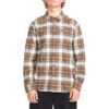 Volcom Caden Plaid Long Sleeve Shirt - Dark Earth -DADDIES Skate Gear 196134985686 1