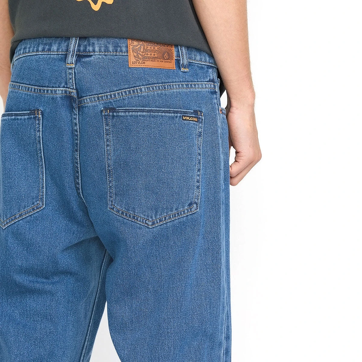 Volcom Modown Tapered Denim Jeans - Standard Issue Blue 6 Volcom Modown Tapered Denim Jeans - Standard Issue Blue - Image 4