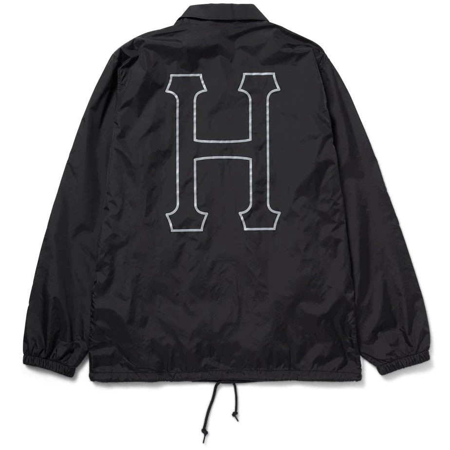 HUF Set H Coaches Jacket - Black 4 HUF Set H Coaches Jacket - Black - Image 2