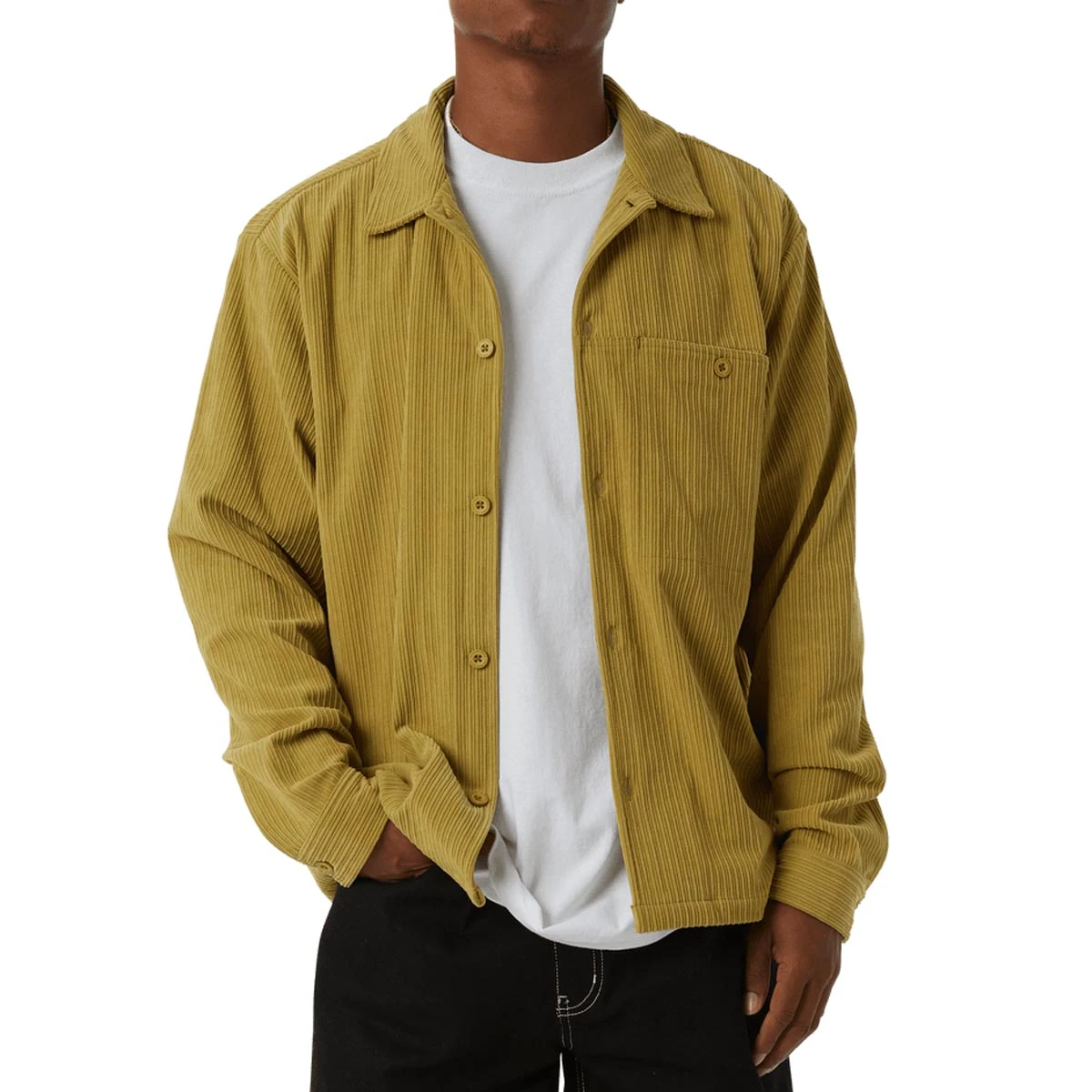 HUF Co Corduroy Over Shirt - Cactus 3 HUF Co Corduroy Over Shirt - Cactus