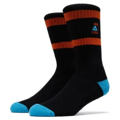 Lakai X Poler Summit Crew Socks - Black
