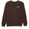 Lakai X Poler Lakai Vibes Crewneck Sweater - Chocolate