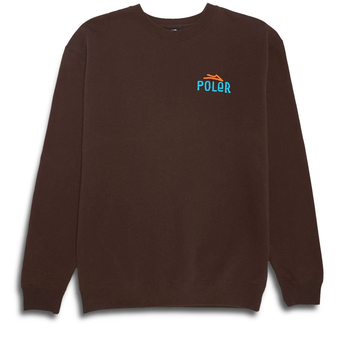 Lakai X Poler Lakai Vibes Crewneck Sweater - Chocolate 3 Lakai X Poler Lakai Vibes Crewneck Sweater - Chocolate