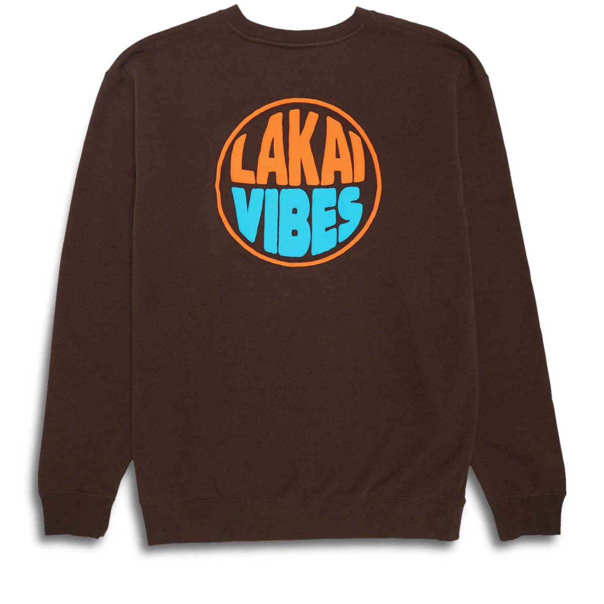 Lakai X Poler Lakai Vibes Crewneck Sweater - Chocolate 4 Lakai X Poler Lakai Vibes Crewneck Sweater - Chocolate - Image 2