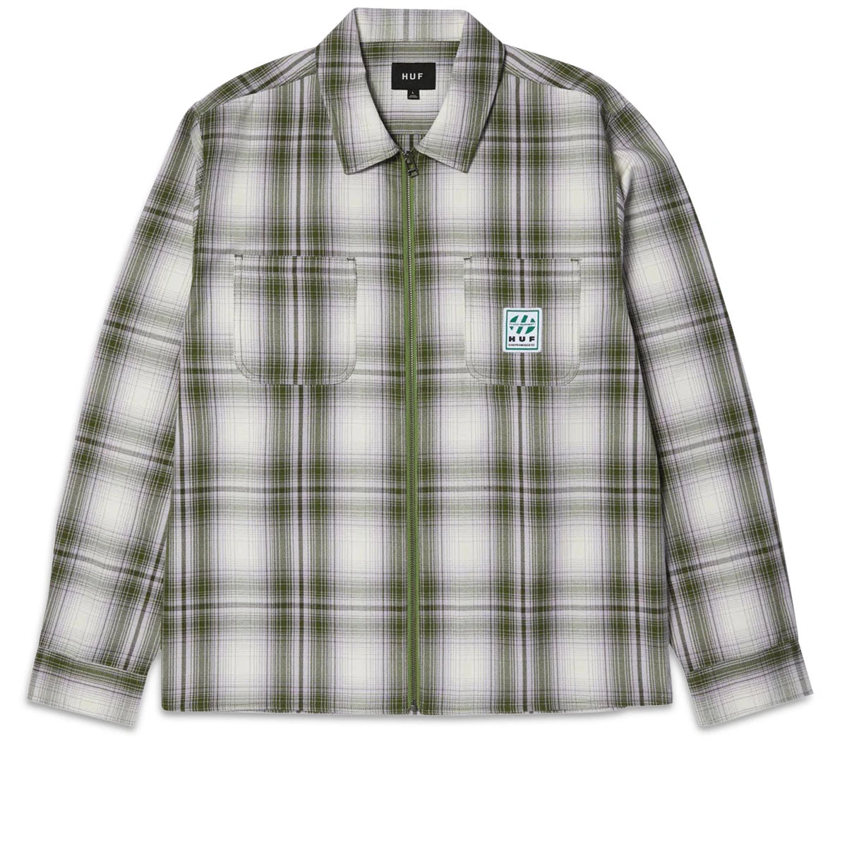 HUF Fillmore Plaid Shacket Jacket - Leaf 4 HUF Fillmore Plaid Shacket Jacket - Leaf - Image 2