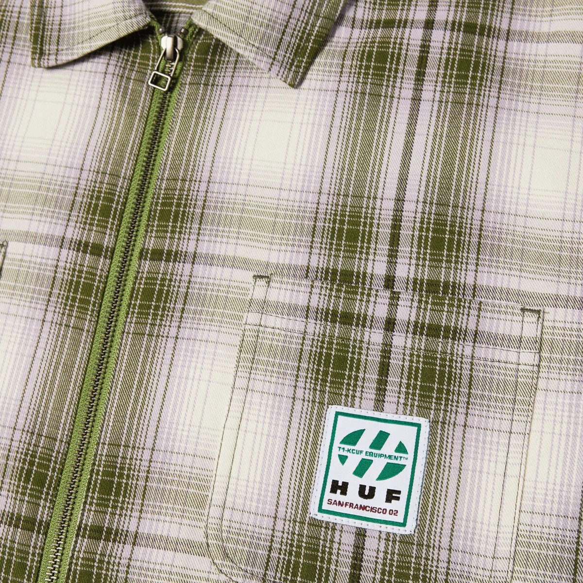 HUF Fillmore Plaid Shacket Jacket - Leaf 6 HUF Fillmore Plaid Shacket Jacket - Leaf - Image 4