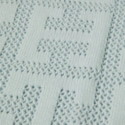 HUF Monogram Jacquard Zip Sweater - Sky -DADDIES Skate Gear 196377202540 4