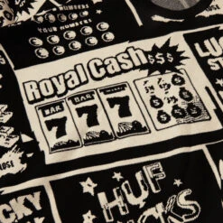 HUF Lucky Crewneck Sweater - Black -DADDIES Skate Gear 196377202694 4