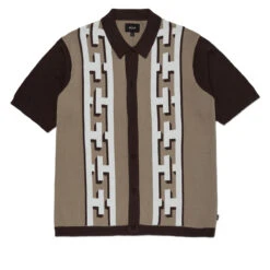 HUF Pillar Knit Sweater - Brown 8 HUF Pillar Knit Sweater - Brown -DADDIES Skate Gear 196377202748 2