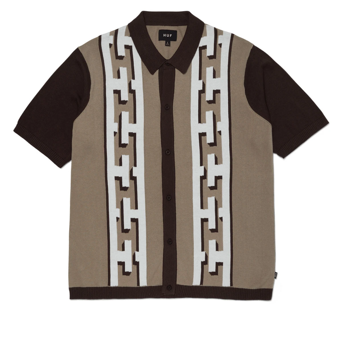 HUF Pillar Knit Sweater - Brown 4 HUF Pillar Knit Sweater - Brown - Image 2