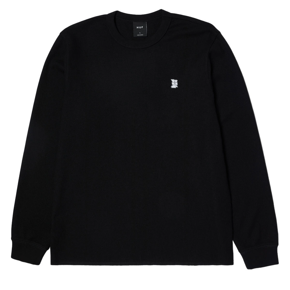 HUF Shrader Long Sleeve Thermal Shirt - Black 4 HUF Shrader Long Sleeve Thermal Shirt - Black - Image 2
