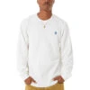 HUF Shrader Long Sleeve Thermal Shirt - White 1 HUF Shrader Long Sleeve Thermal Shirt - White -DADDIES Skate Gear 196377202991 1