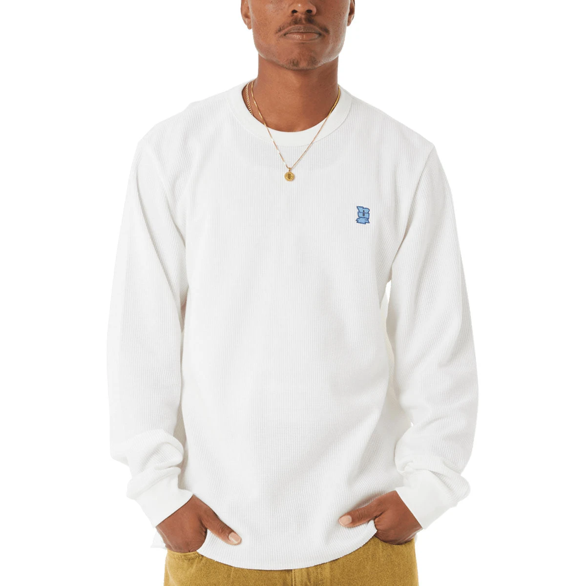 HUF Shrader Long Sleeve Thermal Shirt - White 3 HUF Shrader Long Sleeve Thermal Shirt - White