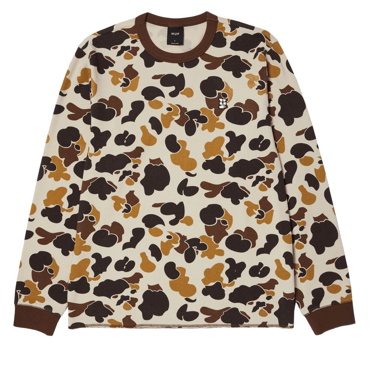 HUF Shrader Camo Long Sleeve Thermal Shirt - Duck Camo 4 HUF Shrader Camo Long Sleeve Thermal Shirt - Duck Camo - Image 2