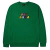 HUF Lucky Crewneck Sweatshirt - Clover -DADDIES Skate Gear 196377204193 1