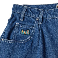 HUF Cromer Shorts - Stone Wash Indigo -DADDIES Skate Gear 196377205060 3