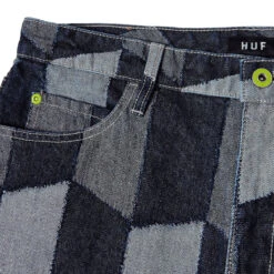 HUF Patchwork Denim Jeans - Denim -DADDIES Skate Gear 196377205275 4