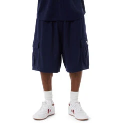 HUF Arch Mesh Cargo Shorts - Navy -DADDIES Skate Gear 196377205749 3