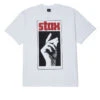 HUF Stax Snap T-Shirt - White -DADDIES Skate Gear 196377207897 1