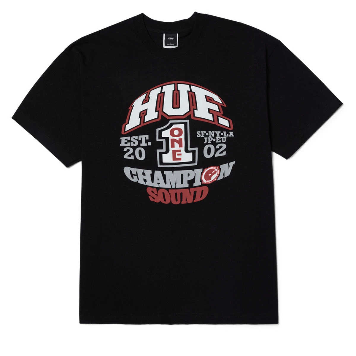 HUF Champion Sound T-Shirt - Black 3 HUF Champion Sound T-Shirt - Black