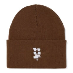 HUF Set Megablast Cuff Beanie - Brown
