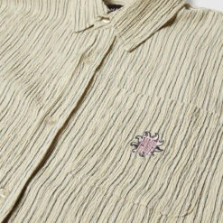 HUF Apollo Striped Shirt - Natural -DADDIES Skate Gear 196377232479 3