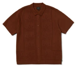 HUF Plantlife Perforated Knit Shirt - Sierra -DADDIES Skate Gear 196377233049 2