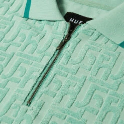 HUF Tether Jacquard Terry Shirt - Jade 9 HUF Tether Jacquard Terry Shirt - Jade -DADDIES Skate Gear 196377233094 3