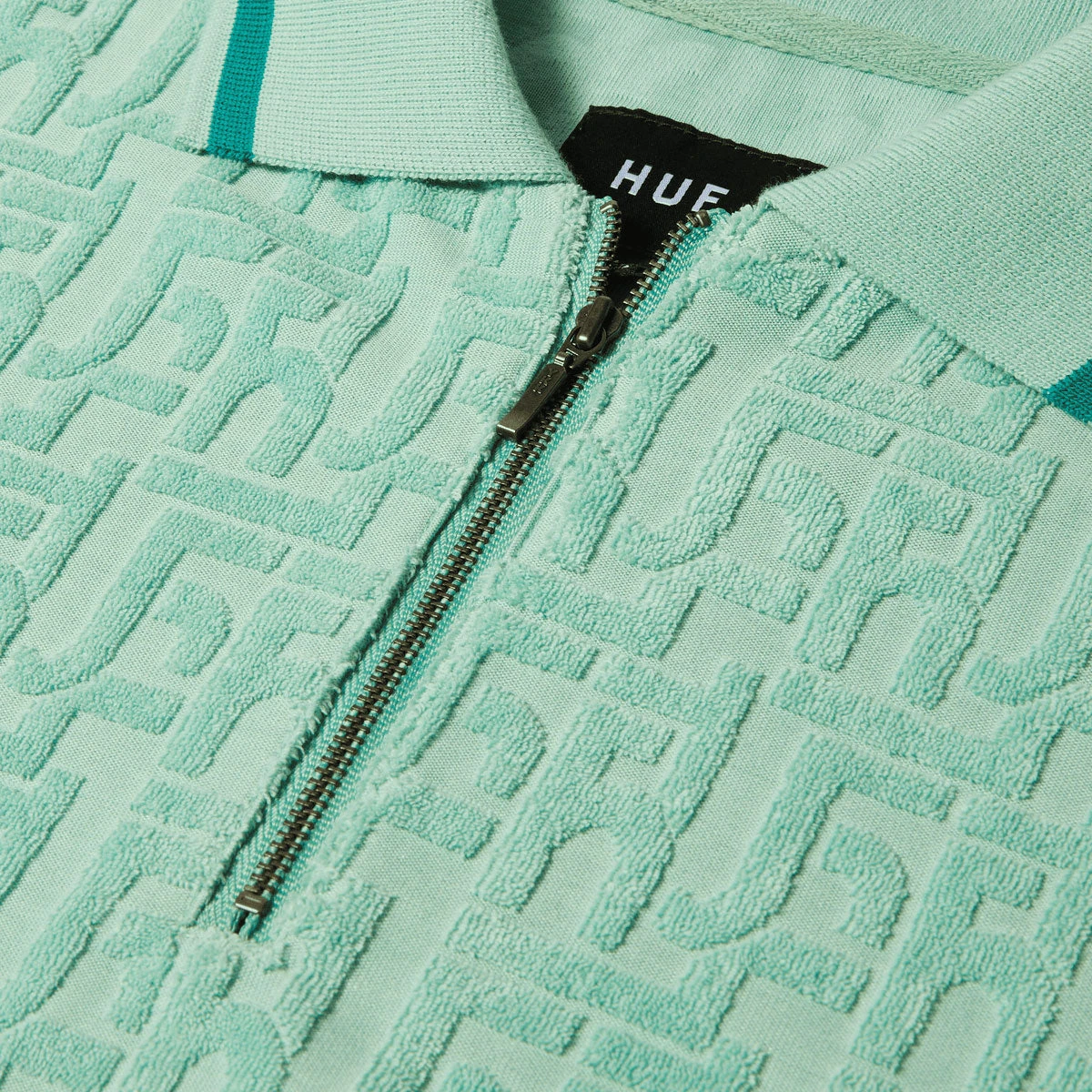 HUF Tether Jacquard Terry Shirt - Jade 5 HUF Tether Jacquard Terry Shirt - Jade - Image 3