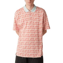 HUF Microdose Knit Polo Shirt - Red