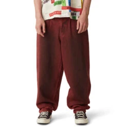 HUF Cromer Washed Jeans - Lava Red