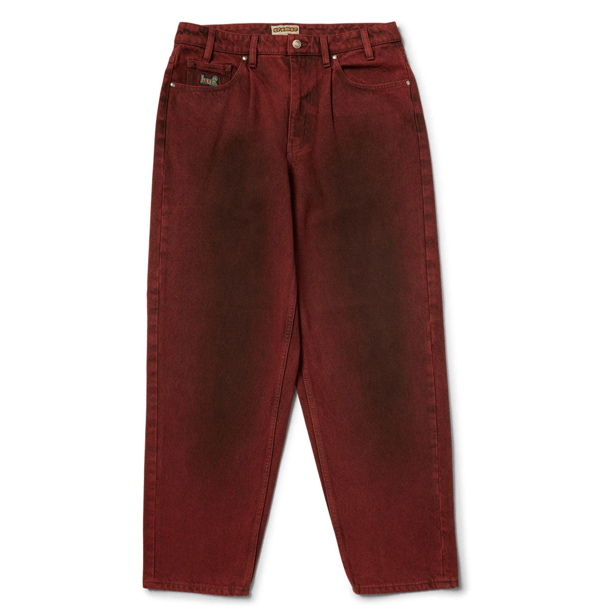 HUF Cromer Washed Jeans - Lava Red 4 HUF Cromer Washed Jeans - Lava Red - Image 2