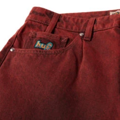 HUF Cromer Washed Jeans - Lava Red 10 HUF Cromer Washed Jeans - Lava Red -DADDIES Skate Gear 196377233988 4