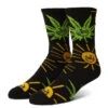 HUF Sunny Buddy Socks - Black -DADDIES Skate Gear 196377235036 1