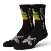HUF Trip Crew Socks - Black -DADDIES Skate Gear 196377235074 1