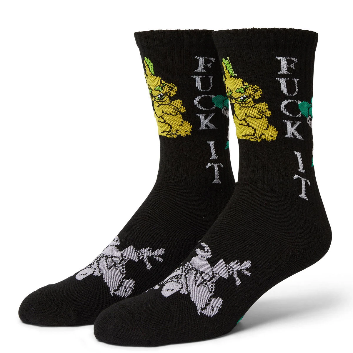 HUF Trip Crew Socks - Black 3 HUF Trip Crew Socks - Black