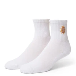 HUF Apollo 1/4 Socks - White