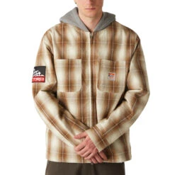 Huf X Toyota Winslow Shacket Jacket - Natural -DADDIES Skate Gear 196377241396 3