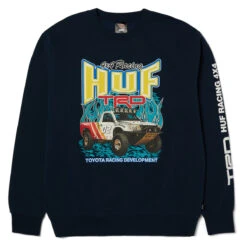 Huf X Toyota TRD Pit Crew Sweatshirt - Navy
