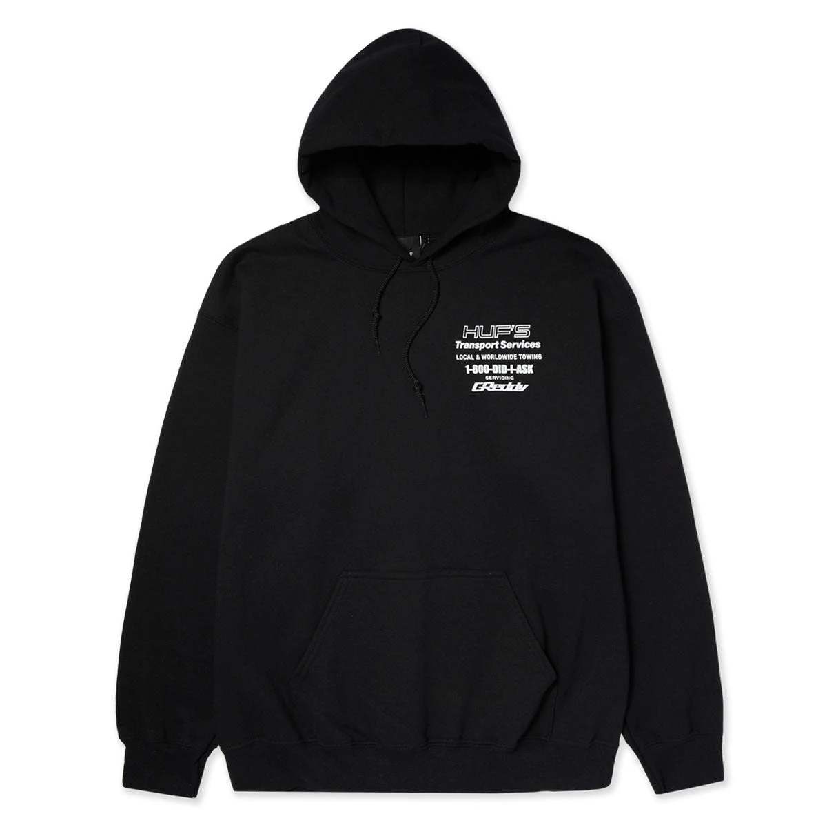 HUF X Greddy Tow Hoodie - Black 4 HUF X Greddy Tow Hoodie - Black - Image 2