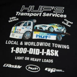 HUF X Greddy Tow Hoodie - Black 9 HUF X Greddy Tow Hoodie - Black -DADDIES Skate Gear 196377267297 4