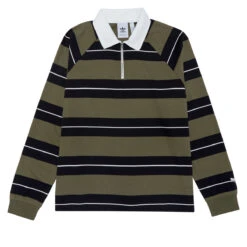 Adidas Shmoo CS Rugby Shirt - Olive Strata/Black/Core White