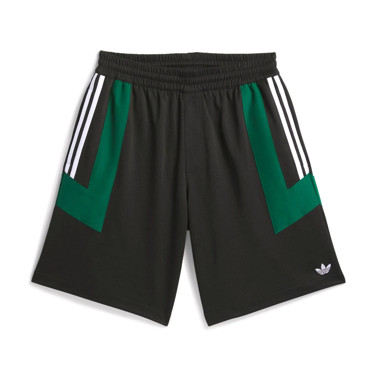 Adidas Football Shorts - Black/Dark Green/White 3 Adidas Football Shorts - Black/Dark Green/White